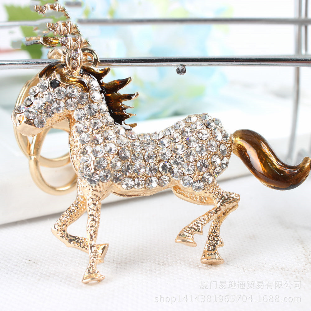 Horse Stallion Diamond Keychain